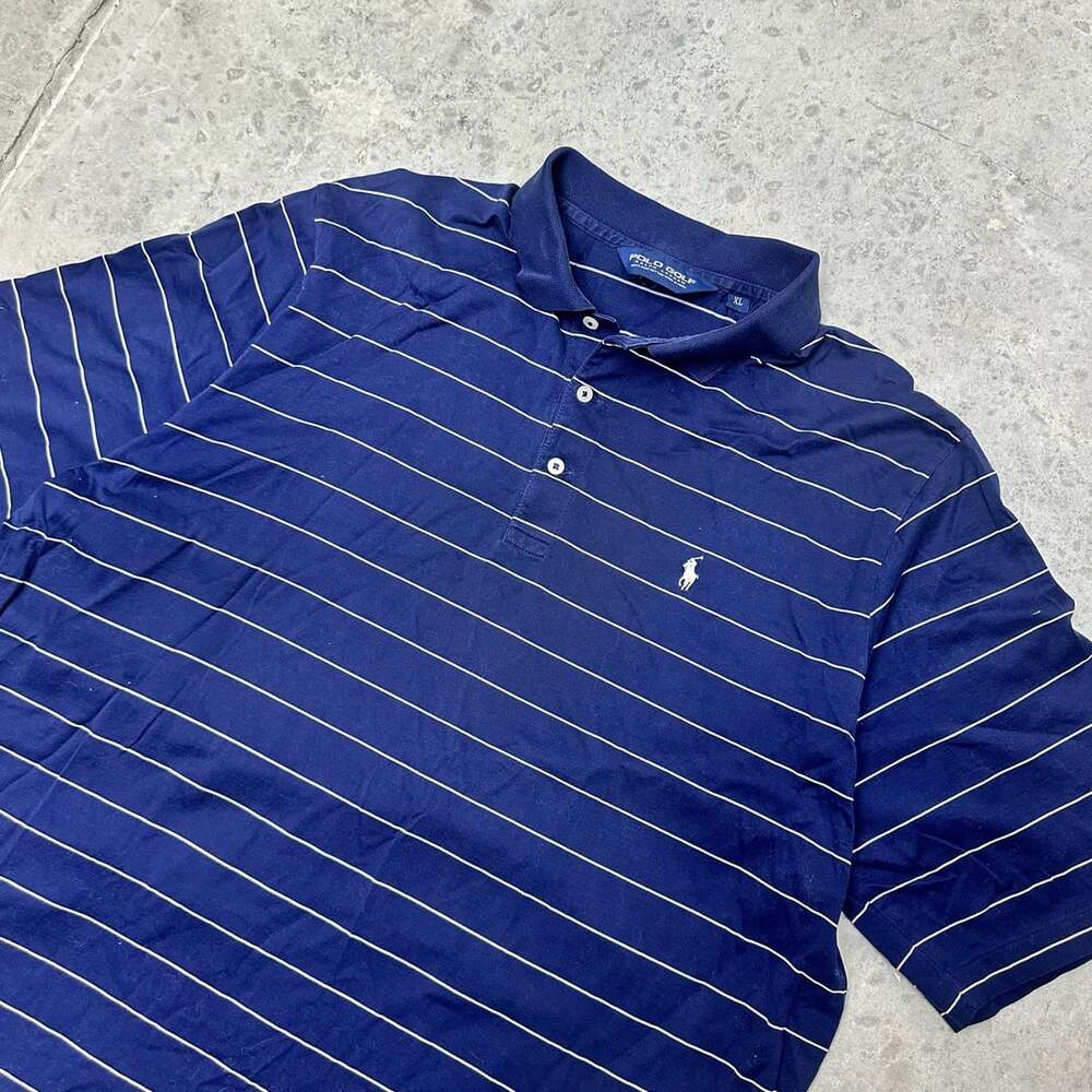 Polo Golf Ralph Lauren Striped Pima Cotton Polo Shirt - XL